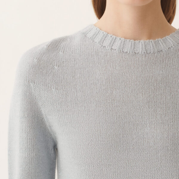 Platinum Sweater with Lurex in Aqua - Image 5