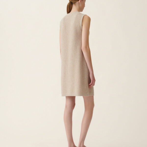 Platinum and Sequin Dress in Cachà