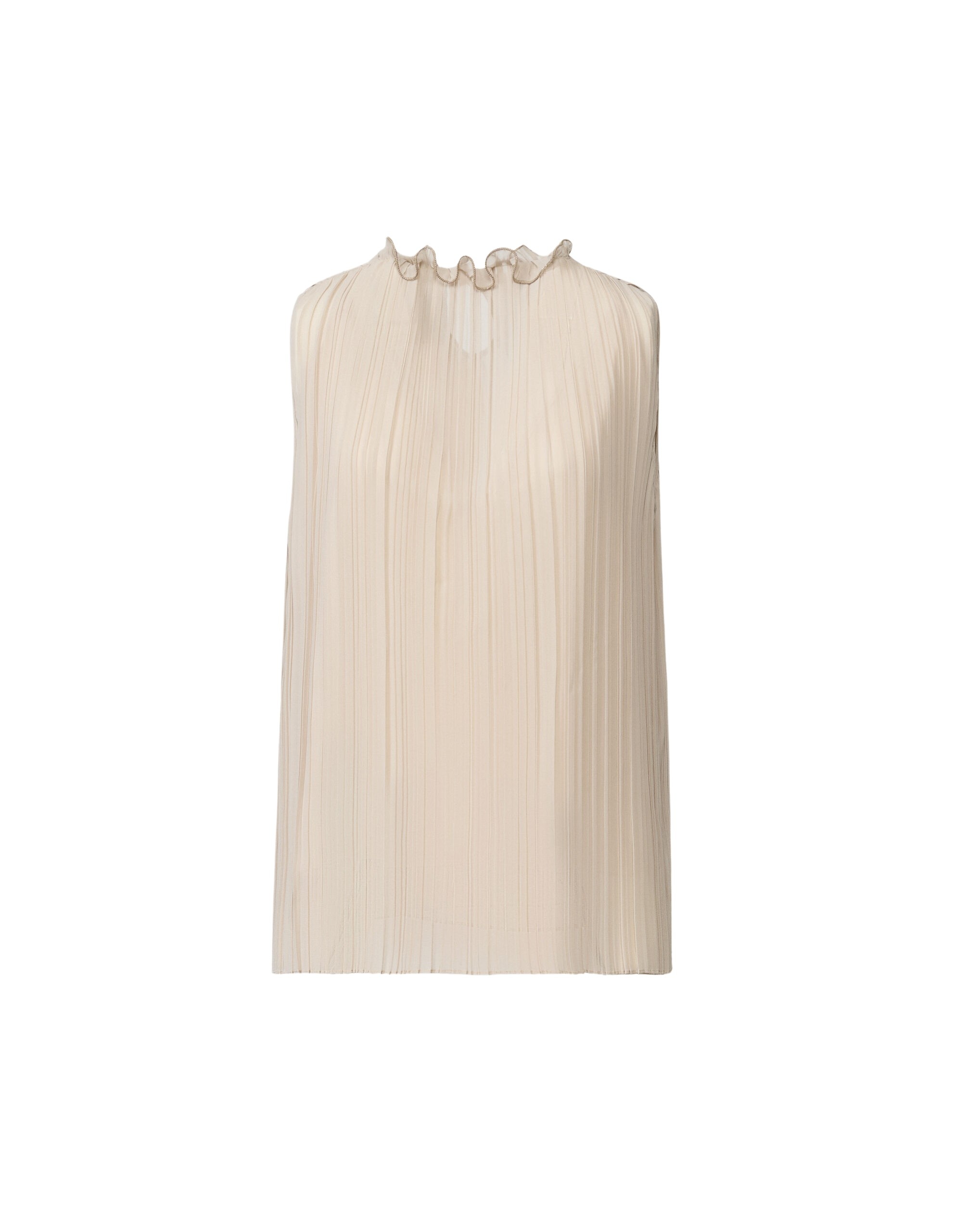 Fabiana Filippi Pleated Top in Beige