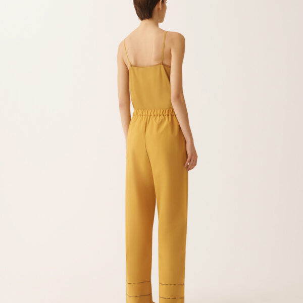 Poplin Pants in Mustard