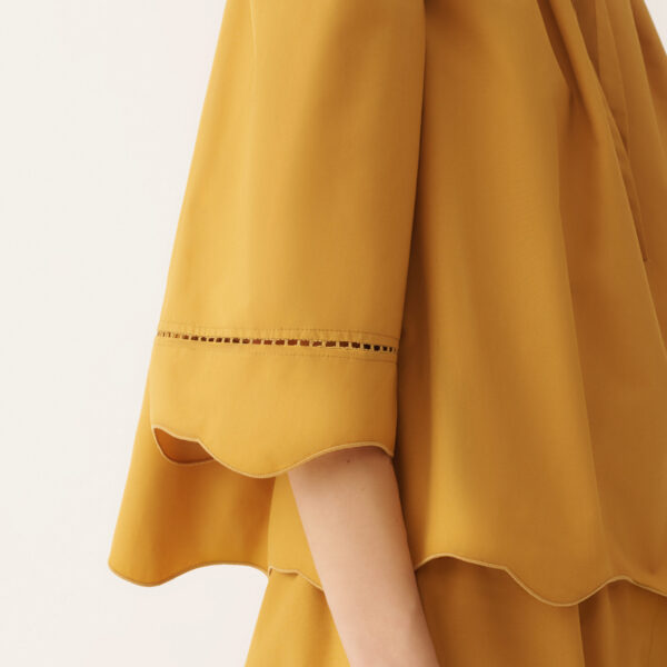 Poplin Top in Mustard - Image 6