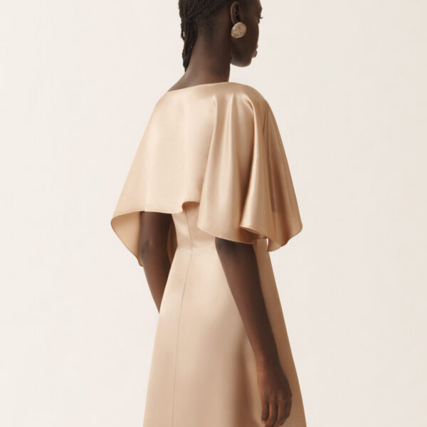 Satin Lingerie Dress in Maple - Image 6