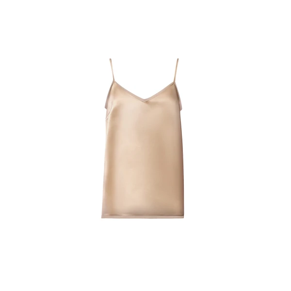 Fabiana Filippi Satin Lingerie Top in Maple