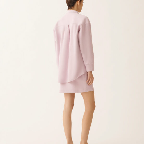 Scuba Cashmere Shirt in Lilac Pink