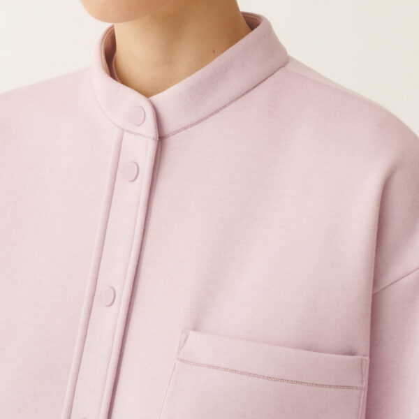 Scuba Cashmere Shirt in Lilac Pink - Image 5