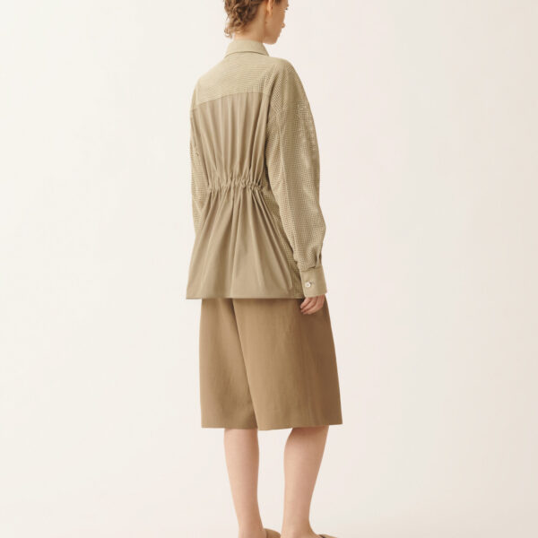 Shirt in Perforated Suede