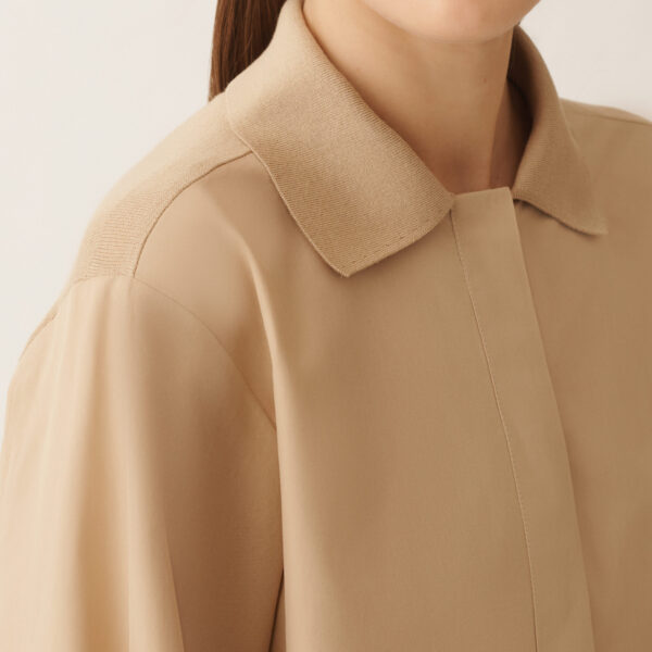 Silk and Cotton Shirt in Acer - Image 5
