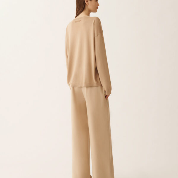 Silk and Cotton Sweater in Acer