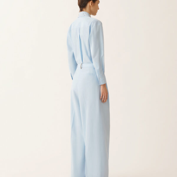 Sky Blue Poplin Pants