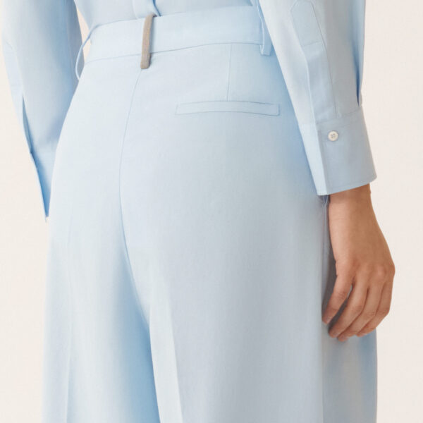 Sky Blue Poplin Pants - Image 5