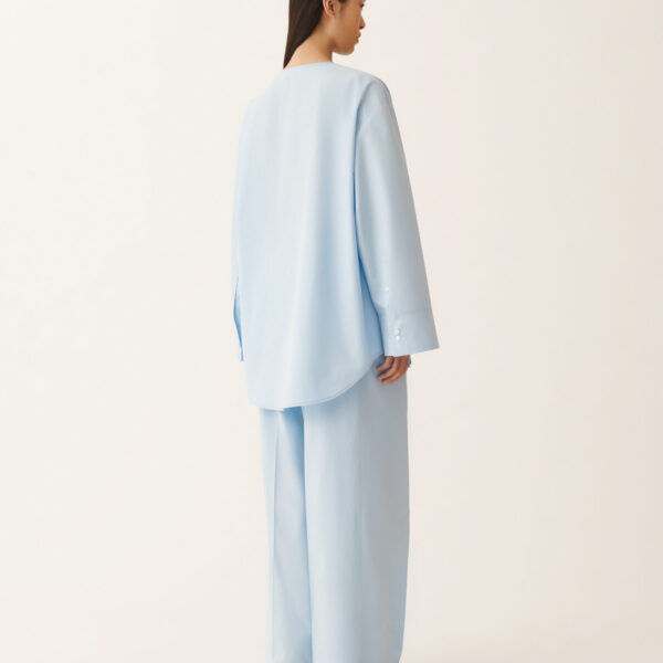 Sky Blue Poplin Shirt