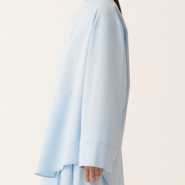 Sky Blue Poplin Shirt - Image 5