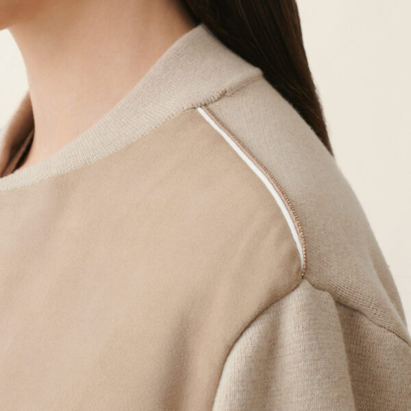 Suede Bomber in Cachà - Image 5