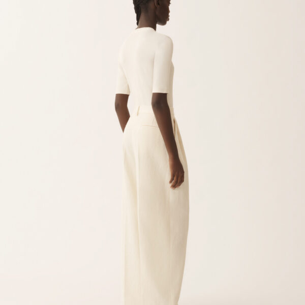 Tailored Pants in Drop Fil Coupé