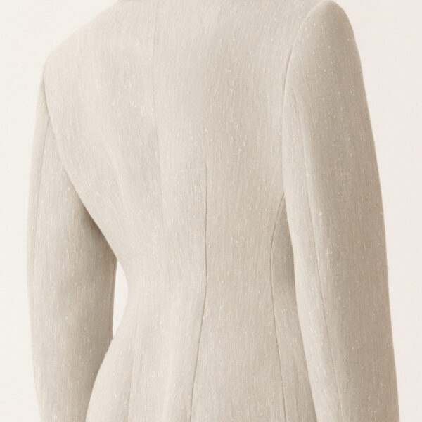 Tailored Redingote in Ice Fil Coupé Drop Pattern - Image 5