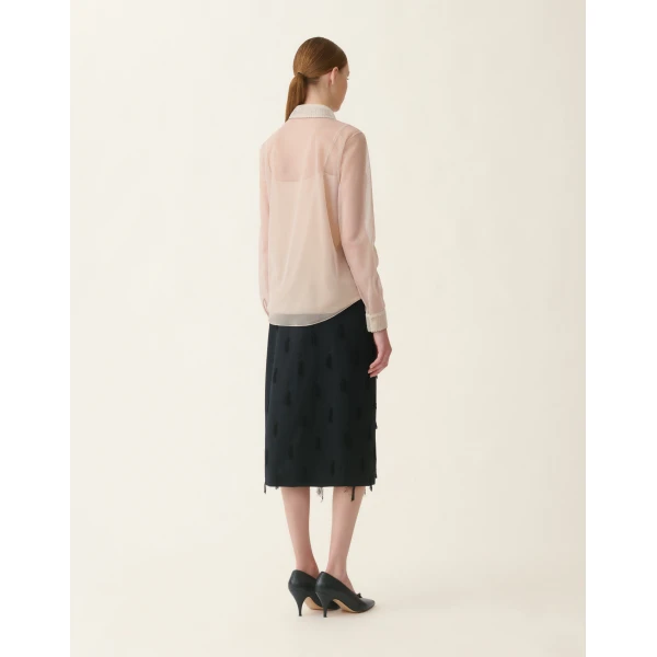 Fabiana Filippi Tulle Shirt in Cachà, view 4