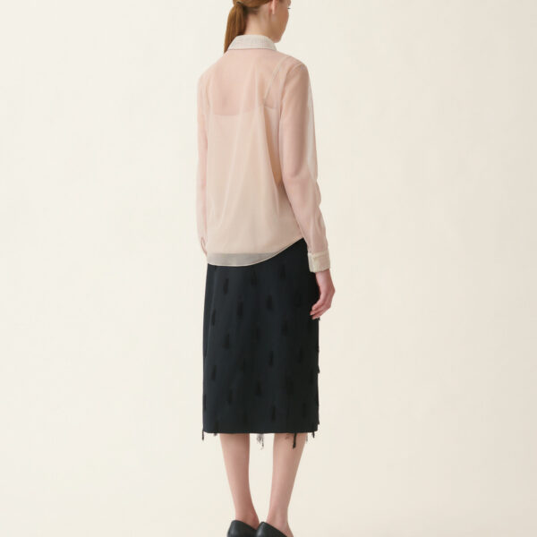 Tulle Shirt in Cachà
