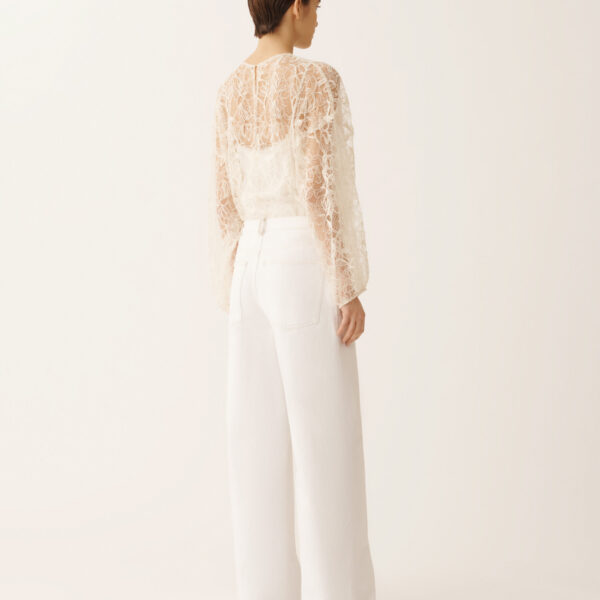 White Denim Trousers