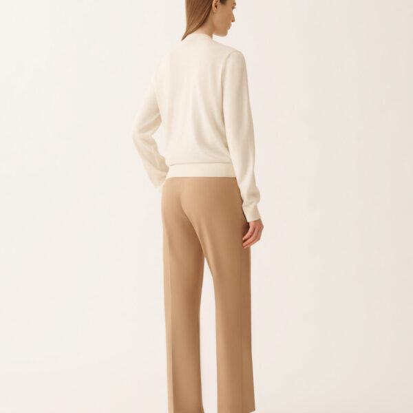 Wool and Cotton Cardigan in Butter