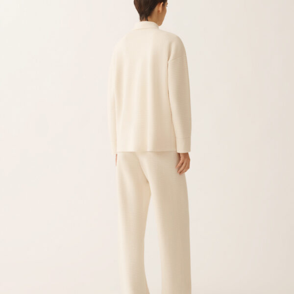 Wool and Cotton Shirt in Butter