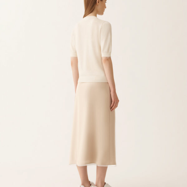 Wool and Cotton Sweater in Butter