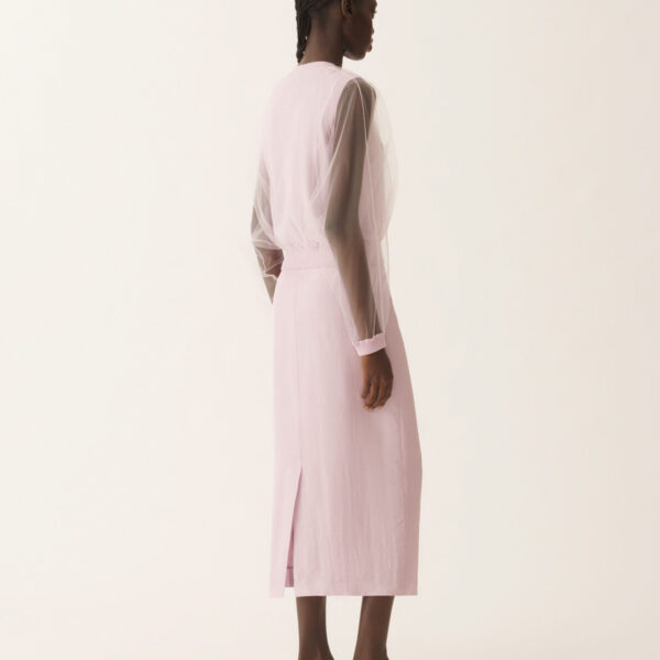 Wool and Cotton Sweater in Lilac Pink