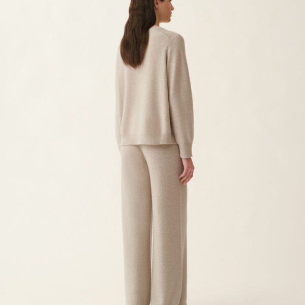 Wool and Silk Sweater with Sequins in Cachà