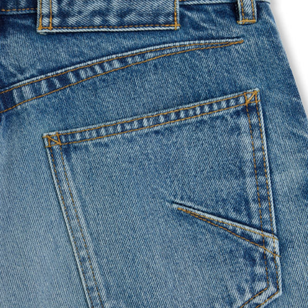Alaïa Flare Denim Jeans - ALAÏA Pants - Laser Cut Luxury - Shop at Coveti
