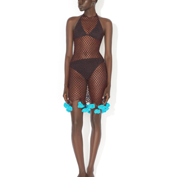 Alaïa Floral Crochet Dress - ALAÏA Dresses - Laser Cut Luxury - Shop at Coveti