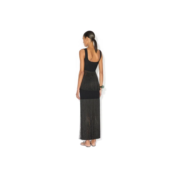 Alaia Fringed Knit Top, view 3