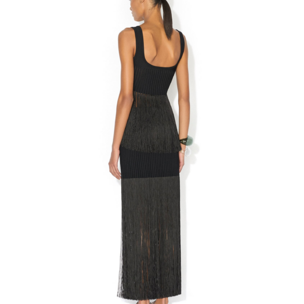 Alaïa Fringed Knit Top - ALAÏA Knitwear - Laser Cut Luxury - Shop at Coveti
