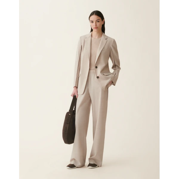 Fabiana Filippi Cool Wool Blazer in Cachà, view 2