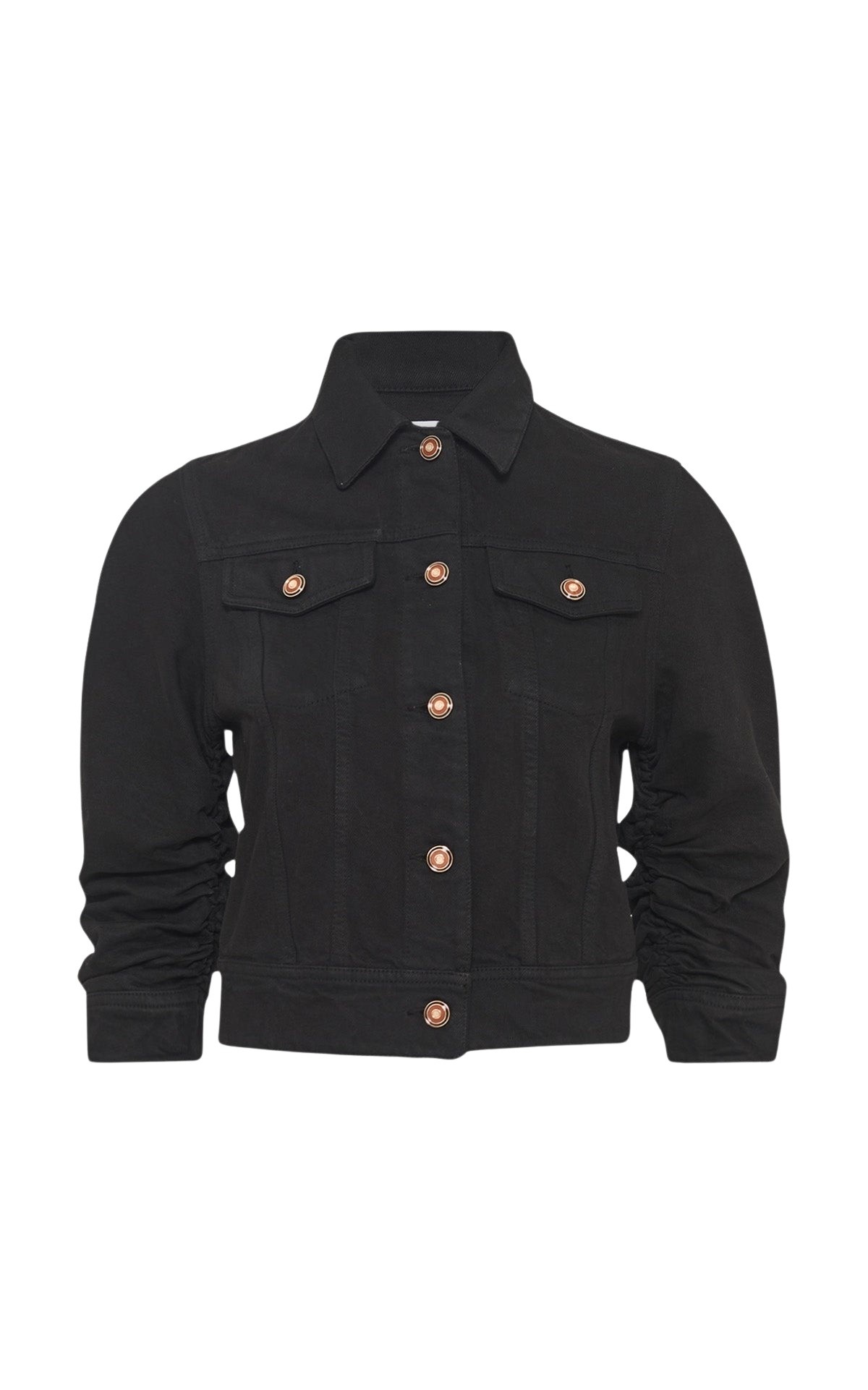 Gabriela Hearst Adira Jacket in Black Recycled Cotton Denim