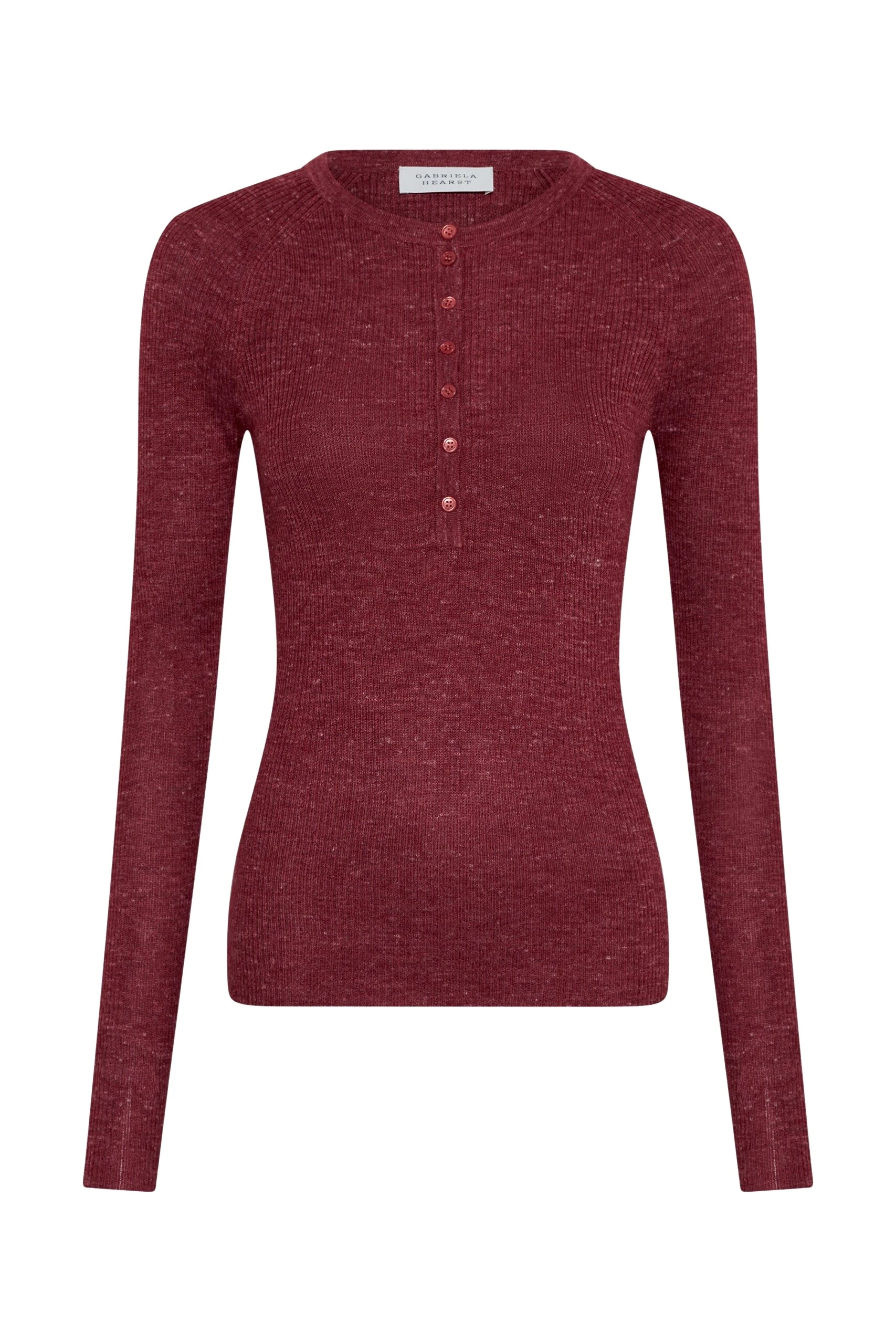 Gabriela-Hearst-Anges-Knit-Henley-in-Bordeaux-Cashmere-Silk-with-Hemp-scaled32412_nobg Gabriela Hearst