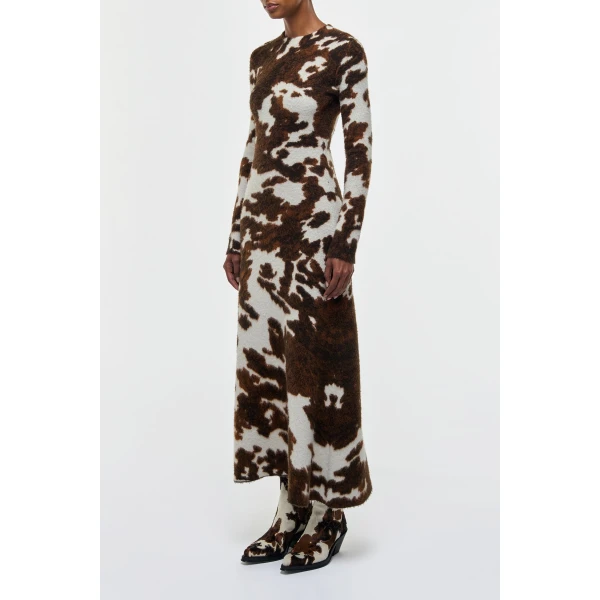 Ivory/Cognac Multi dress