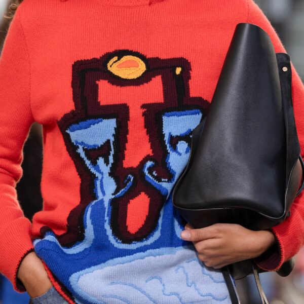 Avichai Knit Sweater in Air Multi Cashmere