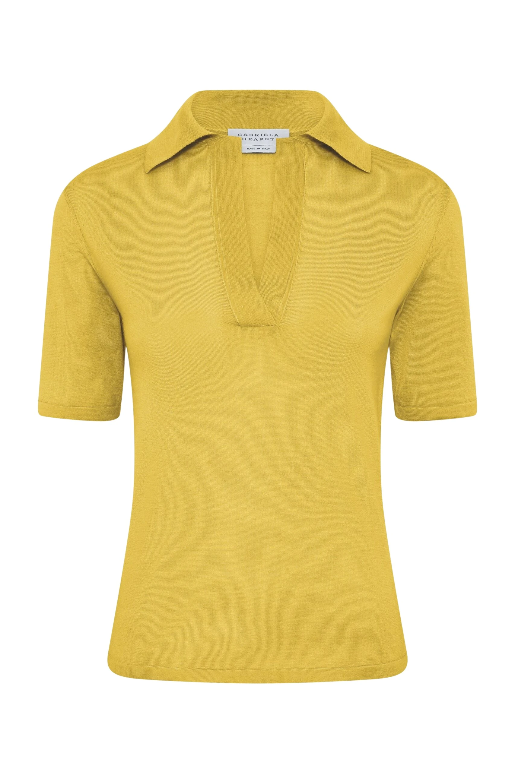 Gabriela-Hearst-Caius-Knit-Short-Sleeve-Polo-in-Citrine-Cashmere-Silk-scaled49932_nobg Gabriela Hearst