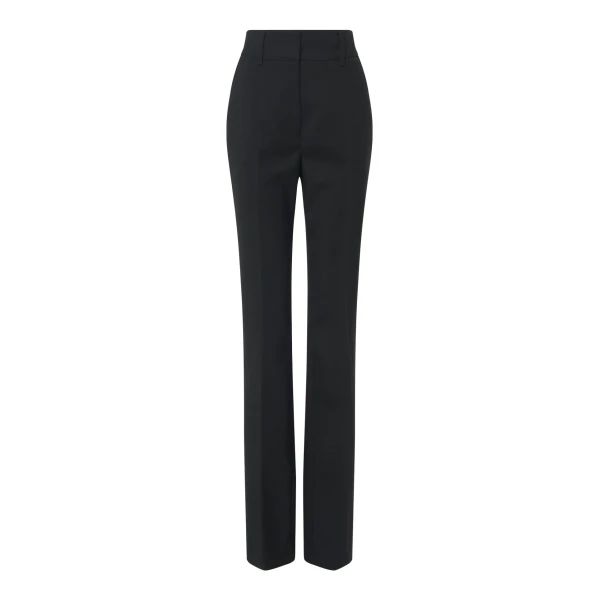 Cecilia Pant in Black Recycled Wool