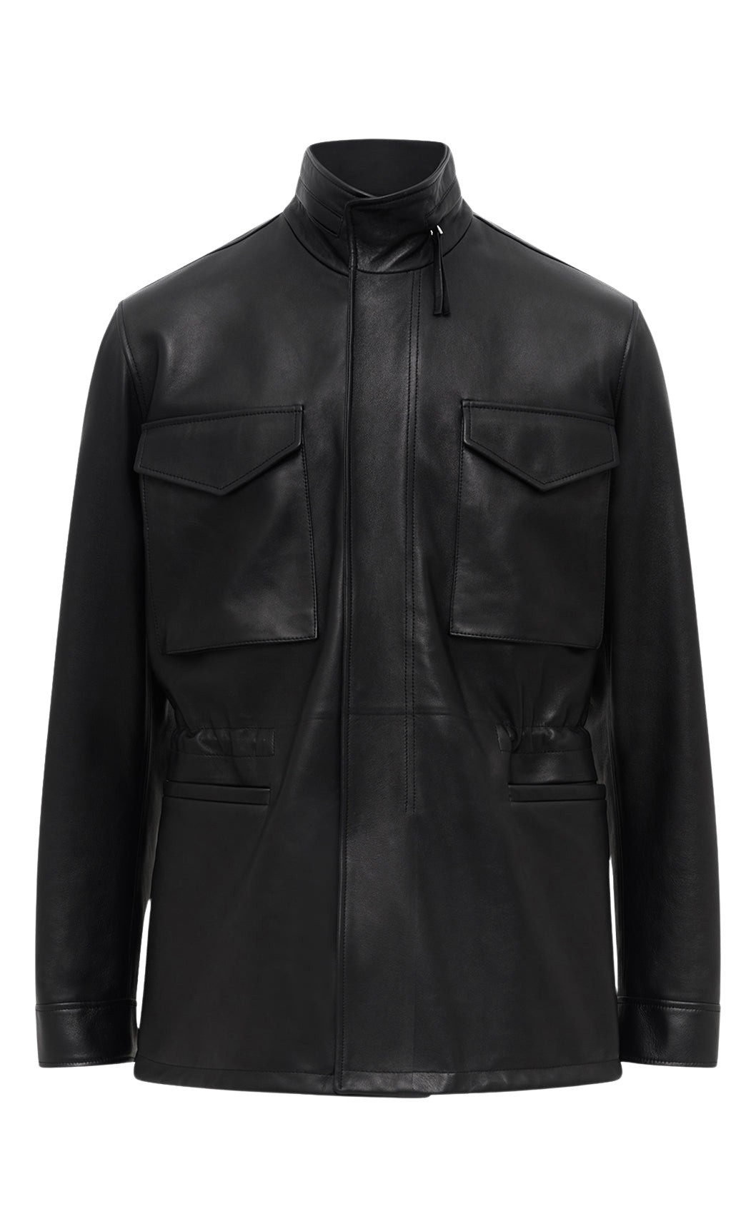 Gabriela Hearst Darwin M65 Jacket in Black Nappa Leather