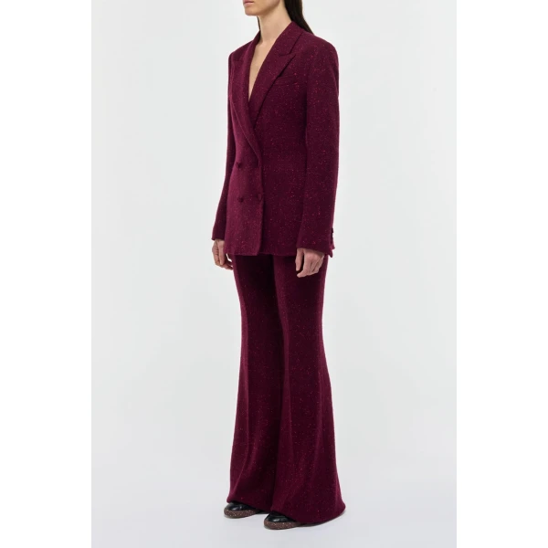 Elliot Blazer in Bordeaux Speckled Cashmere