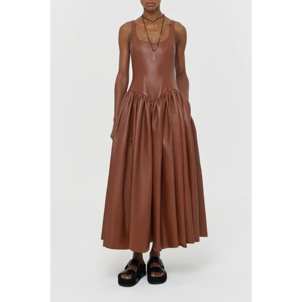 Cognac dress
