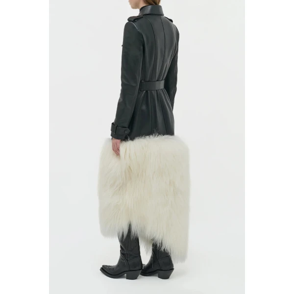 Black/Ivory coat