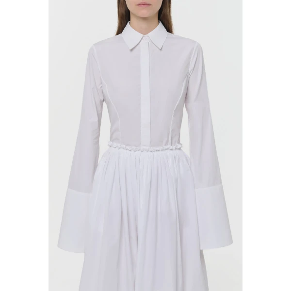 Jataya Shirt in White Sea Island Cotton