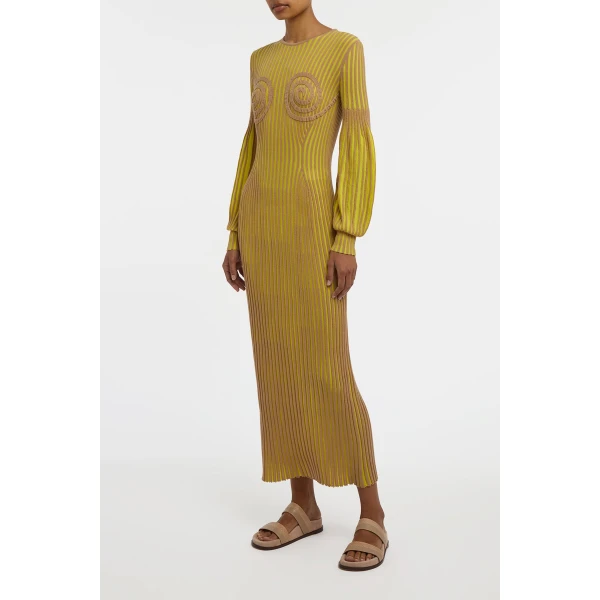 Citrine/Camel dress
