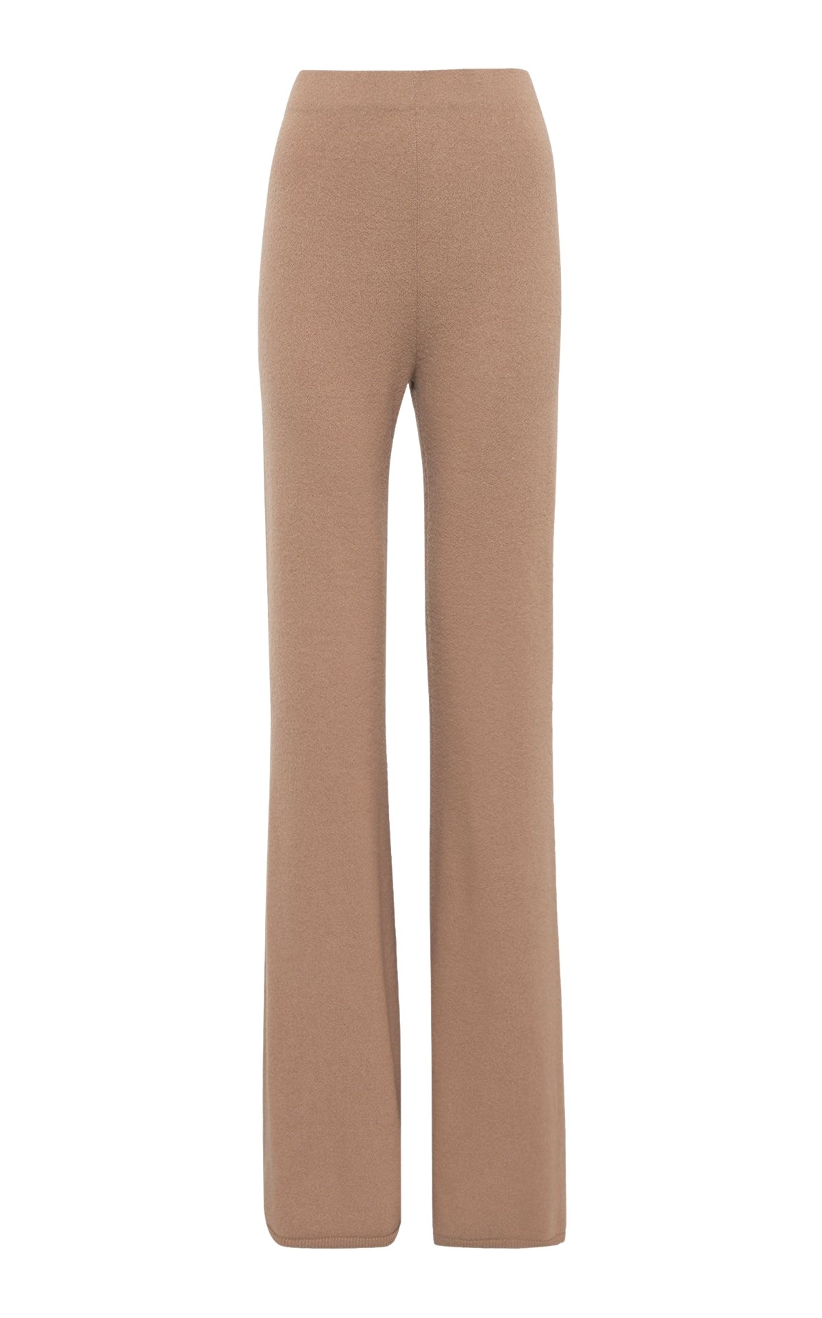 Gabriela Hearst Kaulike Knit Pants in Camel Brushed Cashmere