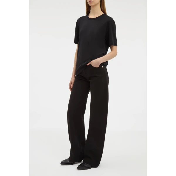 Kirby T-Shirt in Black Cashmere Jersey