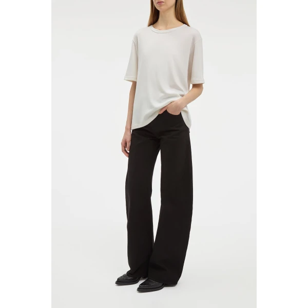 Kirby T-Shirt in Ivory Cashmere Jersey