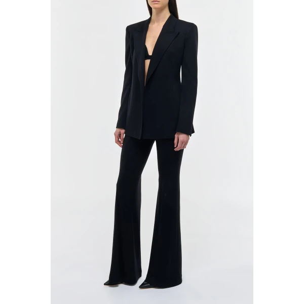 Mairi Blazer In Black Cashmere Jersey