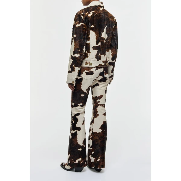 Ivory/Cognac Multi jacket