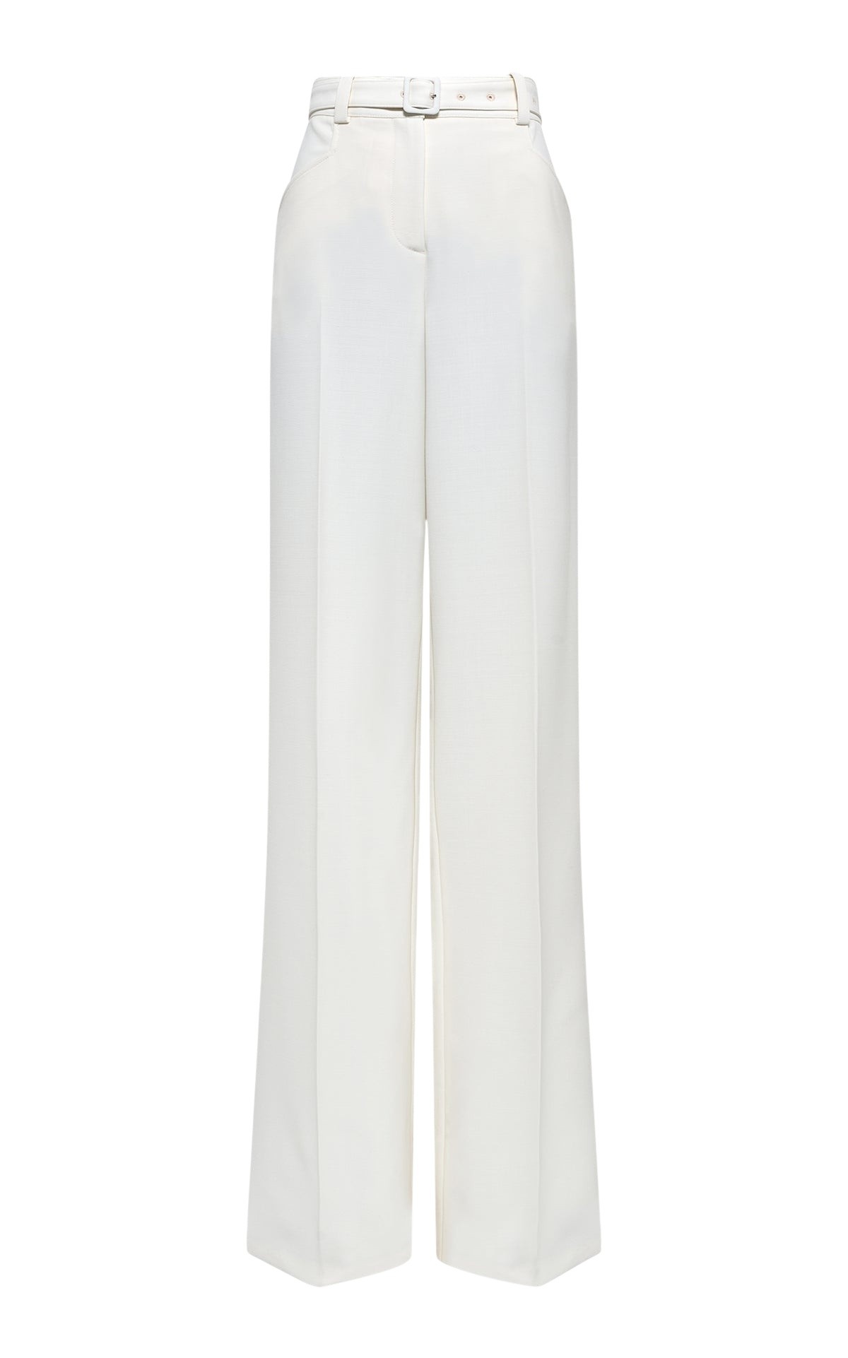 Gabriela Hearst Norman Wide-leg Pant in Ivory Recycled Virgin Wool